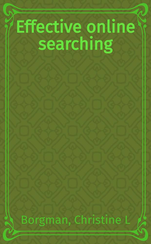 Effective online searching : A basic text