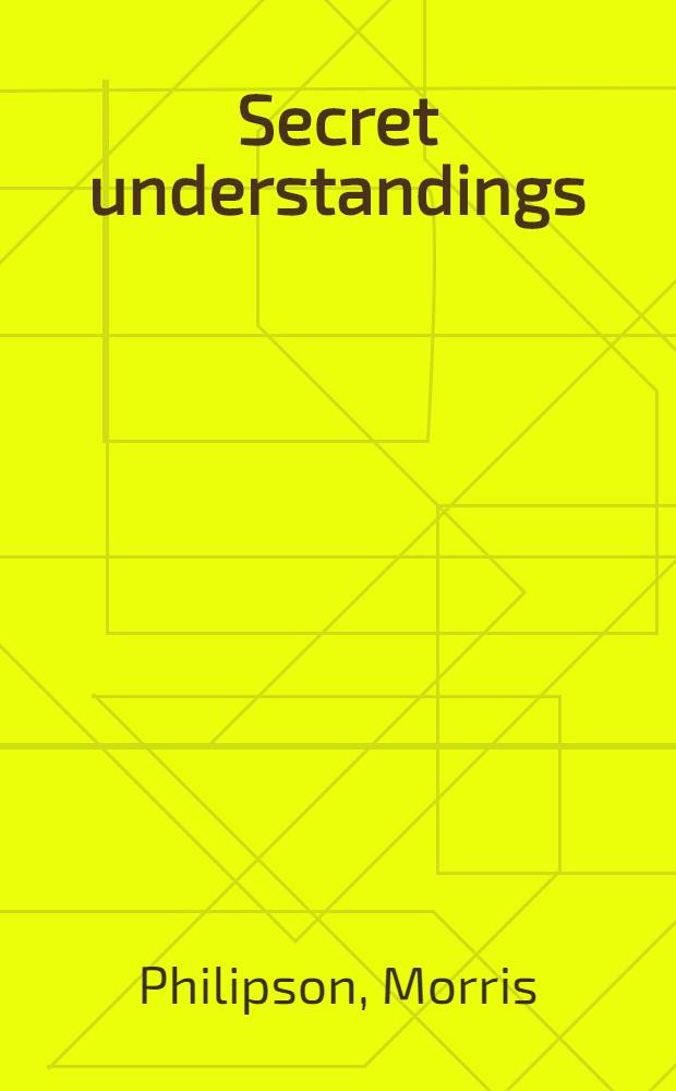 Secret understandings : A novel