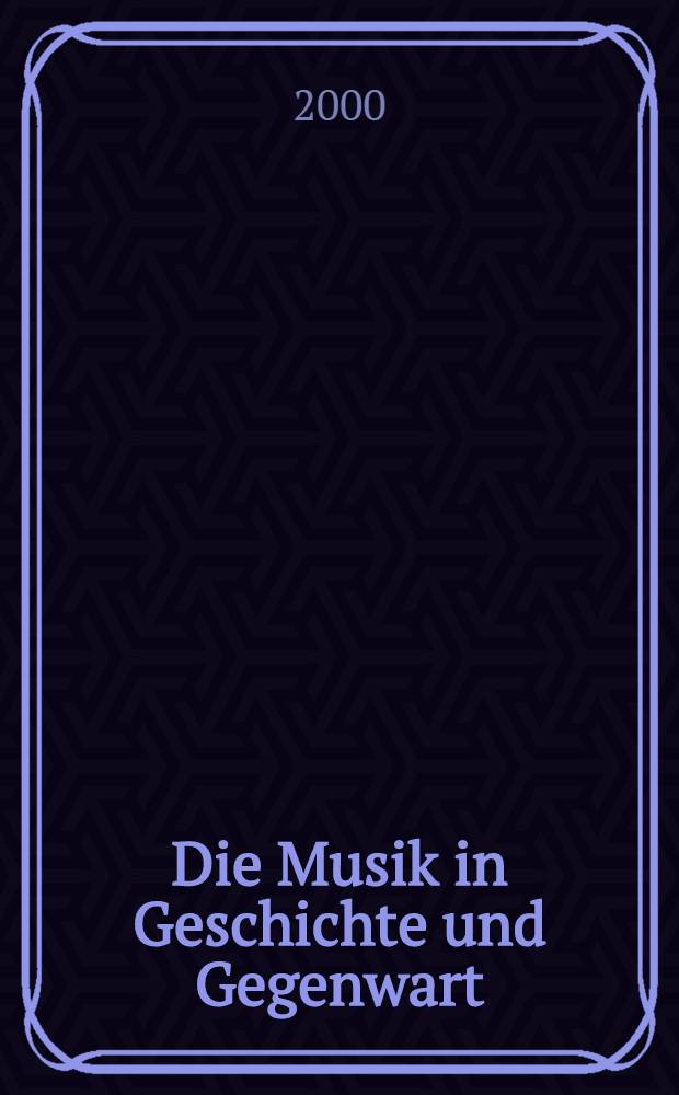 Die Musik in Geschichte und Gegenwart : Allg. Enzykl. der Musik 21 Bd. in 2 T. Personent. 4 : Cam - Cou