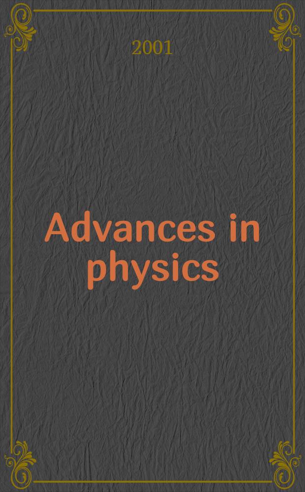 Advances in physics