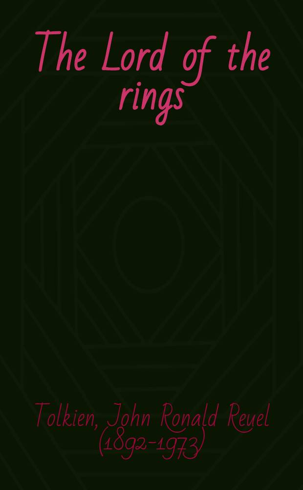 The Lord of the rings = Властелин колец.