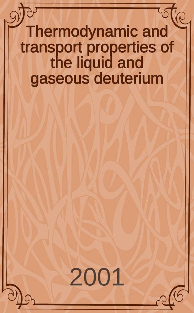 Thermodynamic and transport properties of the liquid and gaseous deuterium