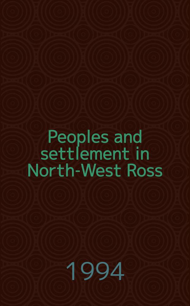 Peoples and settlement in North-West Ross