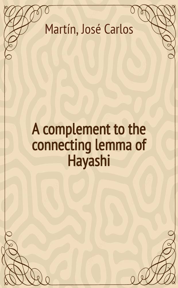 A complement to the connecting lemma of Hayashi