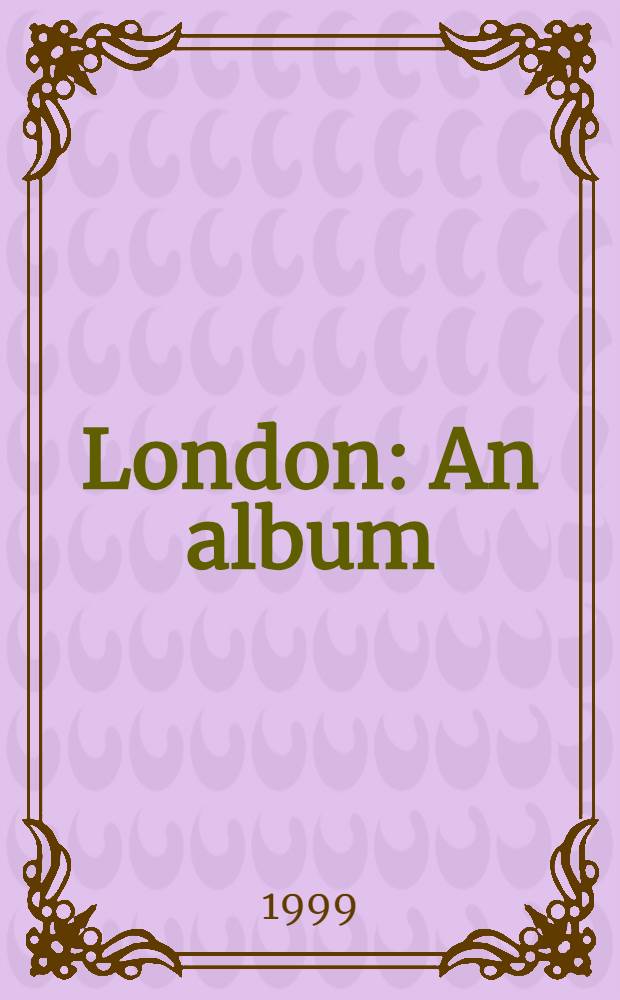 London : An album