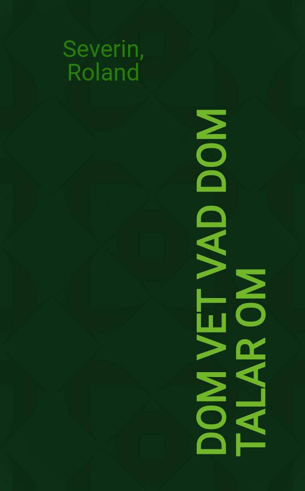 Dom vet vad dom talar om : En intervjustudie om elevers uppfattningar av begreppen makt och samhällsförändring : Diss.