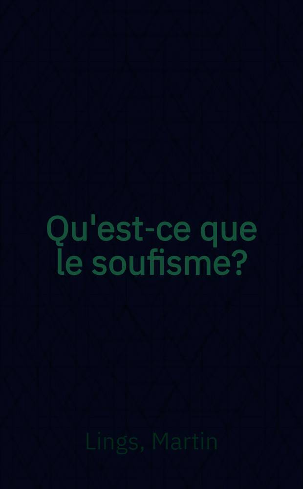 Qu'est-ce que le soufisme? = Что такое суфизм?