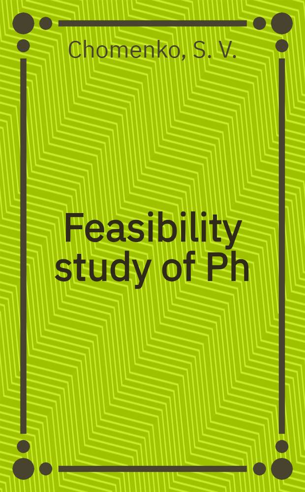Feasibility study of Ph (80-100 , 20 mA) pulsed ion beam generation in laser ion source