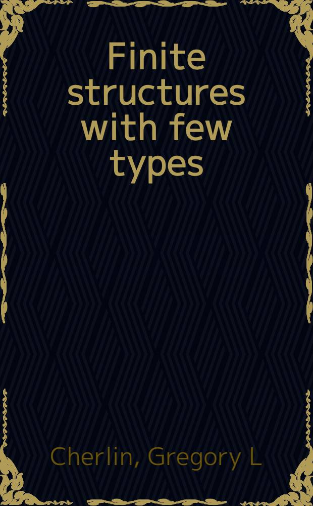 Finite structures with few types