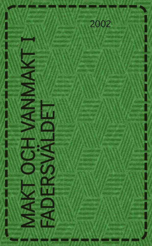 Makt och vanmakt i fadersv&auml;ldet : Studentpolitik i Uppsala 1780-1850 : Diss.