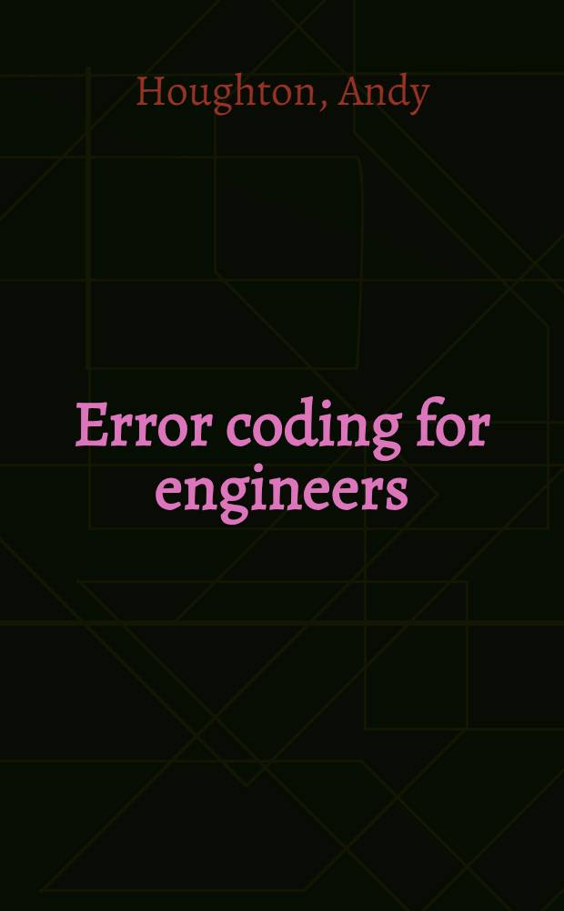 Error coding for engineers