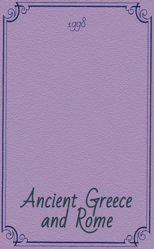 Ancient Greece and Rome : An encycl. for students. Vol. 4 : [Rome - Zeus. Index]