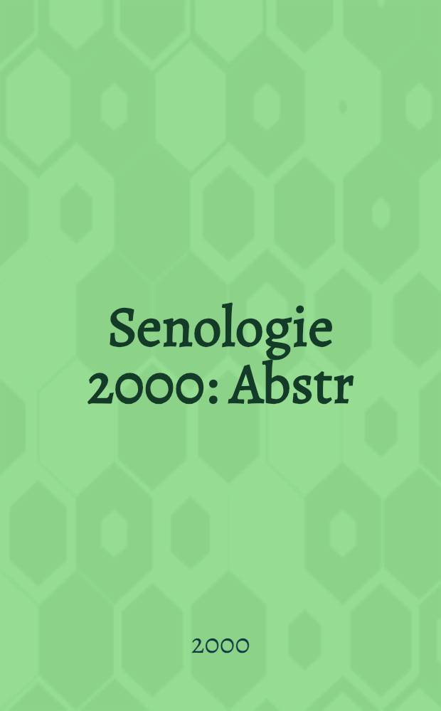 Senologie 2000 : Abstr = Конгресс по сенологии