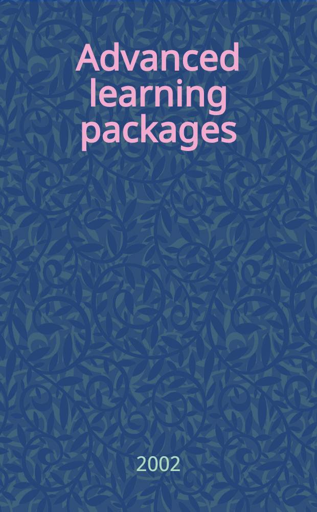 Advanced learning packages: microchemistry experiences