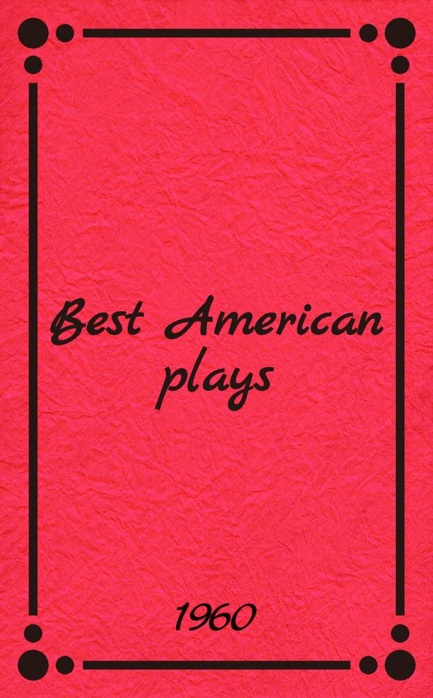 Best American plays