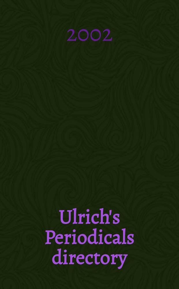 Ulrich's Periodicals directory : Intern. periodicals inform. since 1932 incl. irregular serials & annuals. Vol. 4 : Indexes