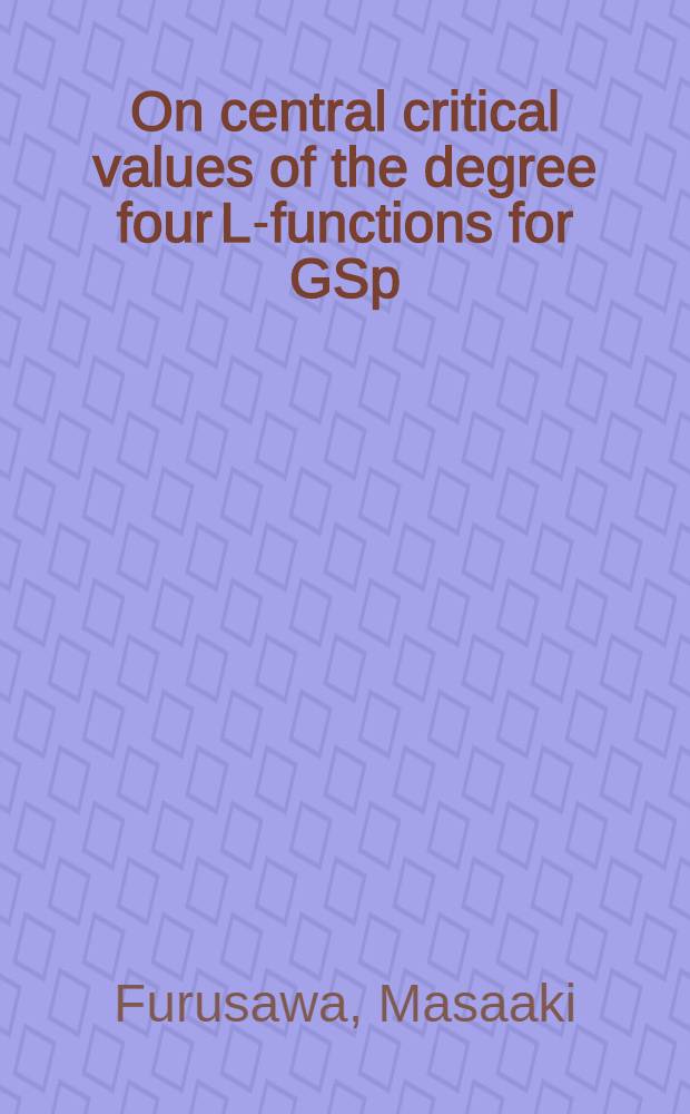 On central critical values of the degree four L-functions for GSp(4): the fundamental lemma