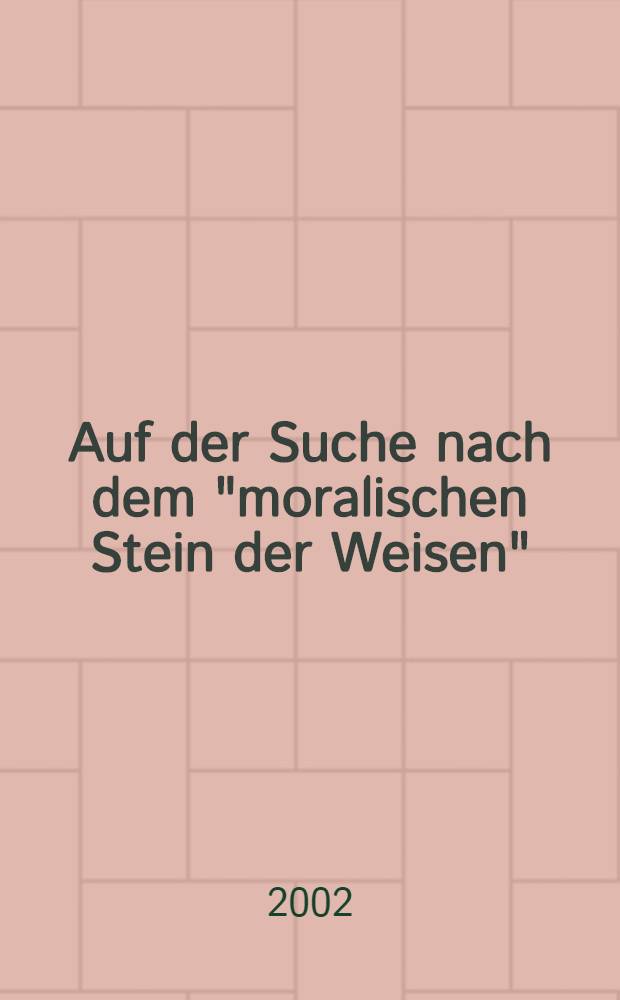Auf der Suche nach dem "moralischen Stein der Weisen" : Die Auseinandersetzung mit der frühaufklärerischen Utopie der Glückseligkeit in der Romanen Johann Karl Wezels = В поисках "философского камня"