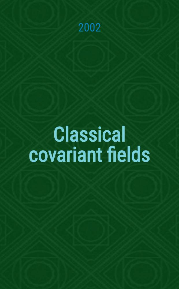 Classical covariant fields