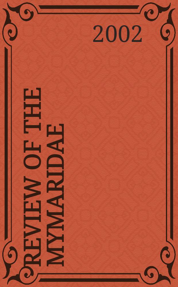 Review of the Mymaridae (Hymenoptera, Chalcidoidea) of Primorskii krai : Genera Cleruchus enock a. Stethynium enock = Обзор семейства мимарид(перепончатокрылые,хальциды)Приморского края