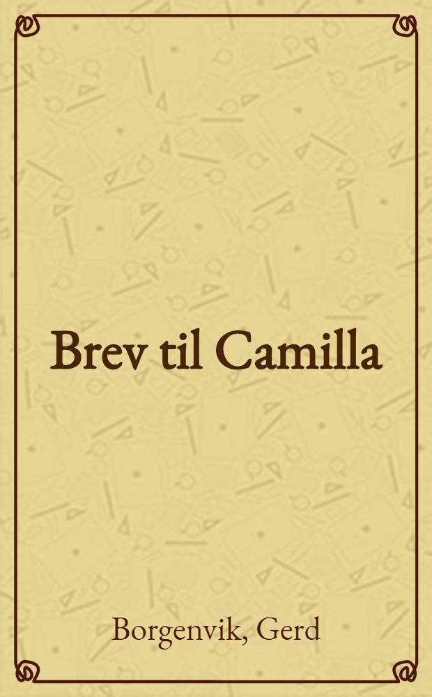 Brev til Camilla
