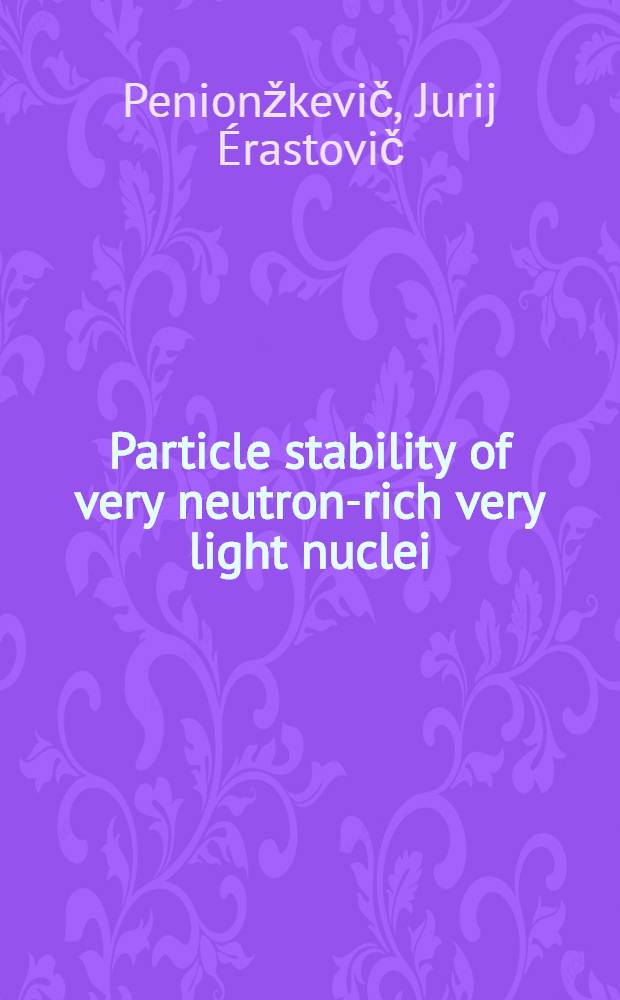 Particle stability of very neutron-rich very light nuclei