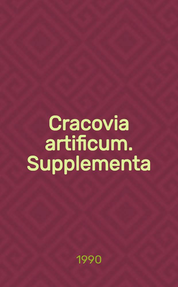 Cracovia artificum. Supplementa : Krakowskie środowisko artystyczne czasów Wita Stwosza