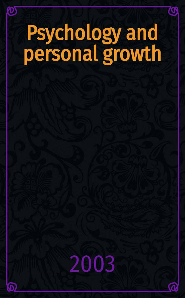 Psychology and personal growth = Психология и личностный рост
