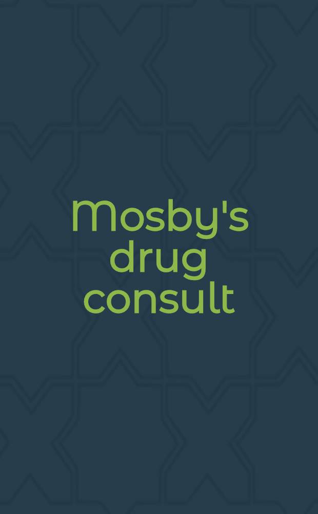 Mosby's drug consult