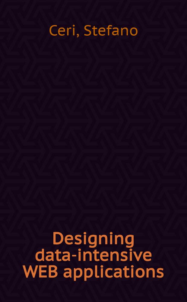 Designing data-intensive WEB applications
