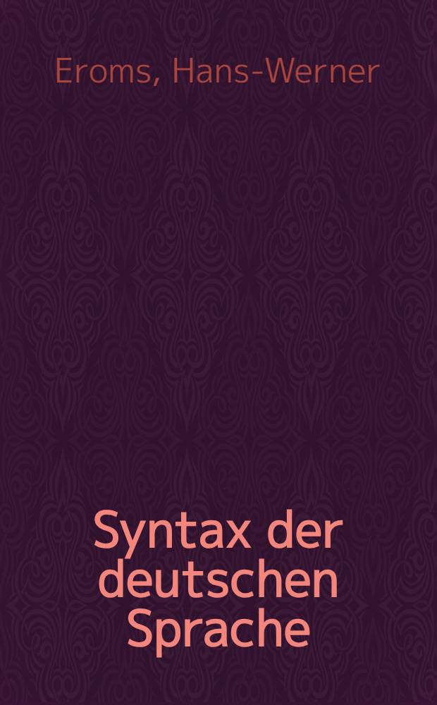 Syntax der deutschen Sprache = Синтаксис немецкого языка