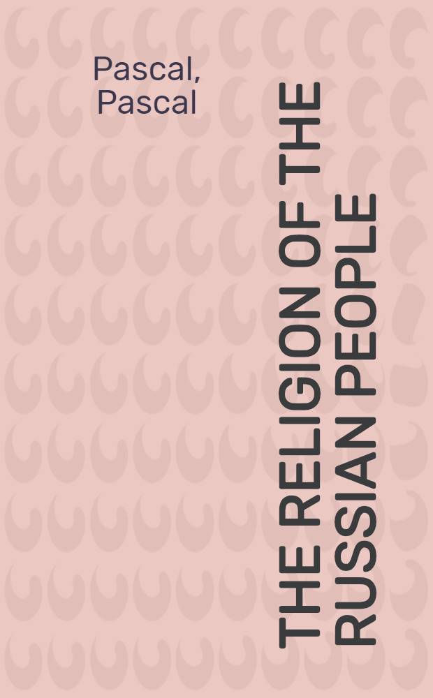 The religion of the Russian people