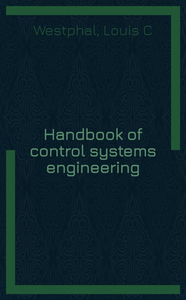 Handbook of control systems engineering
