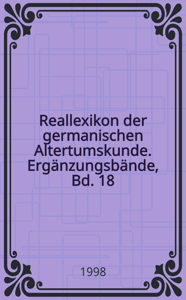 Reallexikon der germanischen Altertumskunde. Ergänzungsbände, Bd. 18 : Snorri Sturluson = Снорри Стурлусон