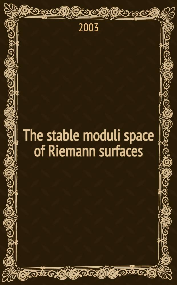 The stable moduli space of Riemann surfaces : Numford's conjecture