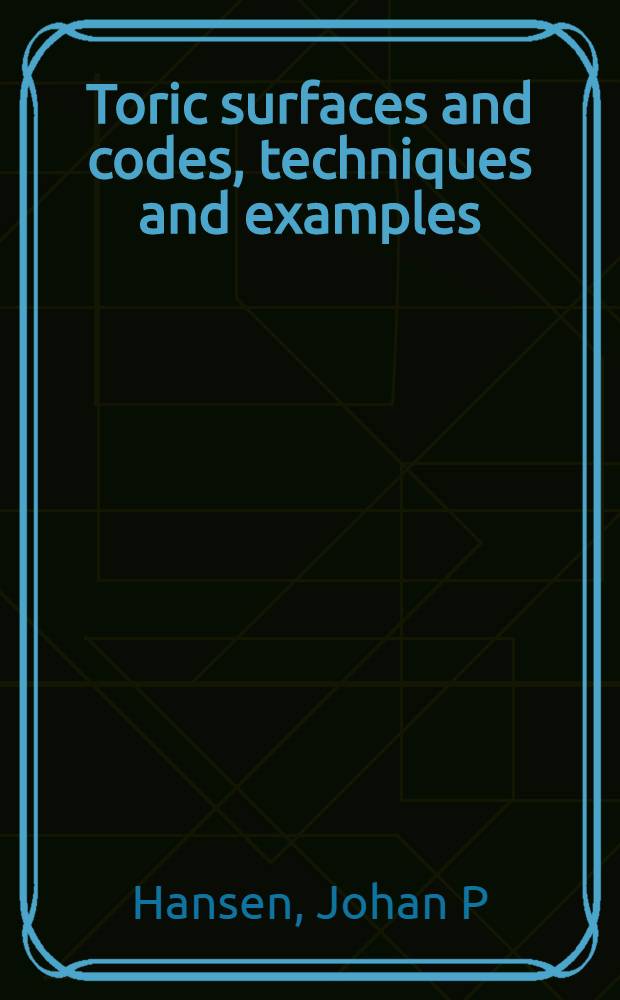 Toric surfaces and codes, techniques and examples