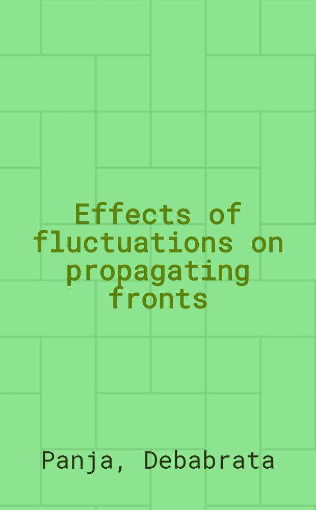 Effects of fluctuations on propagating fronts