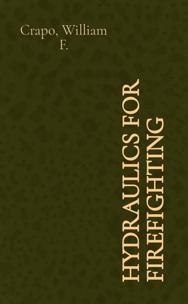 Hydraulics for firefighting