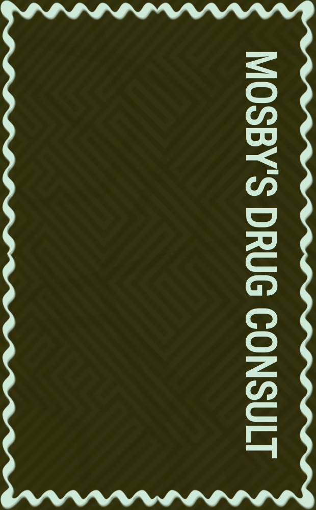 Mosby's drug consult