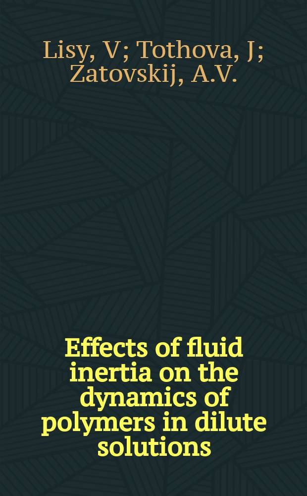 Effects of fluid inertia on the dynamics of polymers in dilute solutions