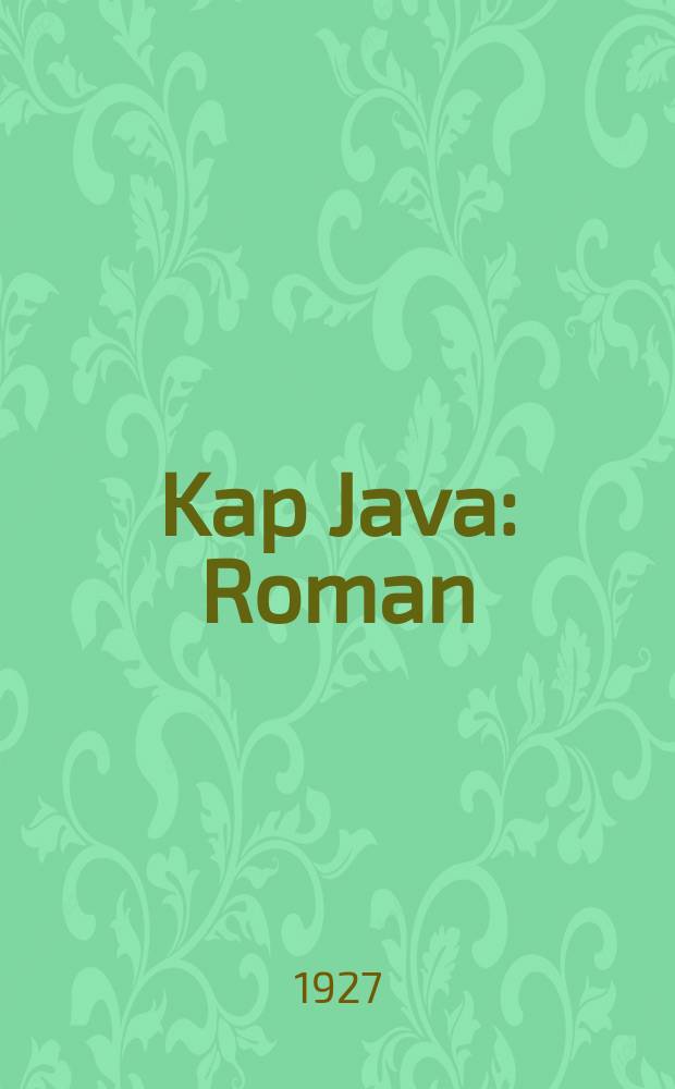 Kap Java : Roman