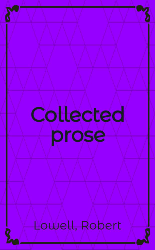 Collected prose