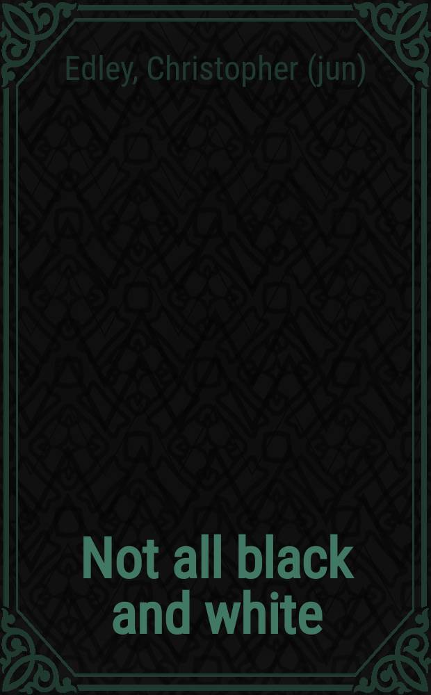 Not all black and white : Affirmative action, race, a. Amer. values = Не все черные и белые: Позитивные действия и американские ценности