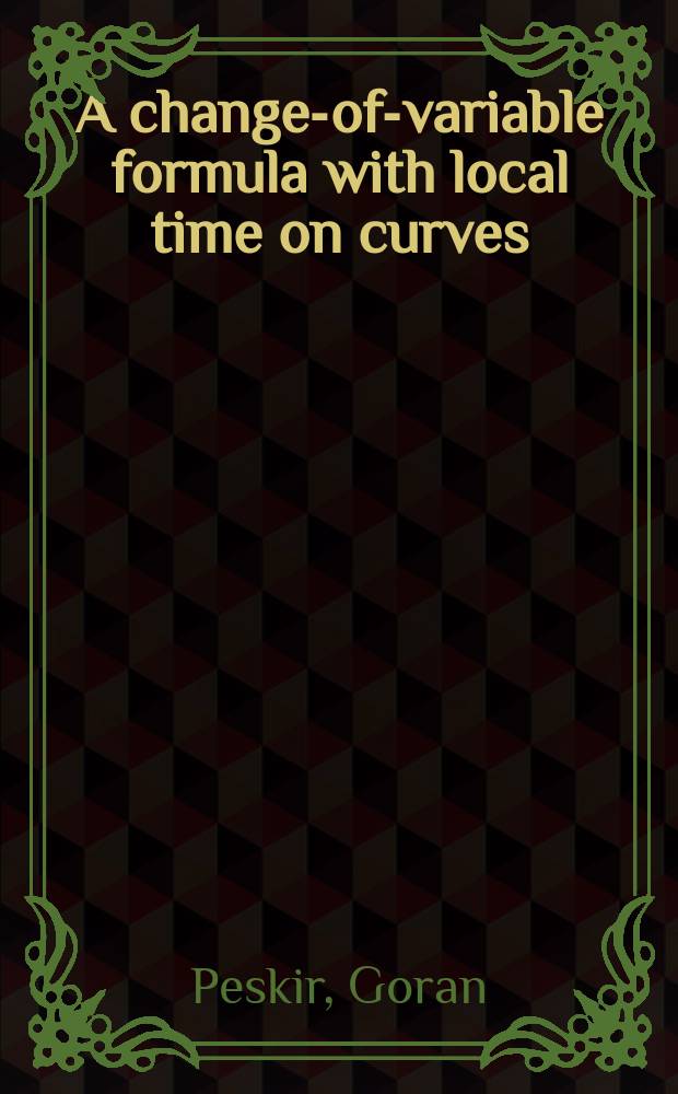 A change-of-variable formula with local time on curves