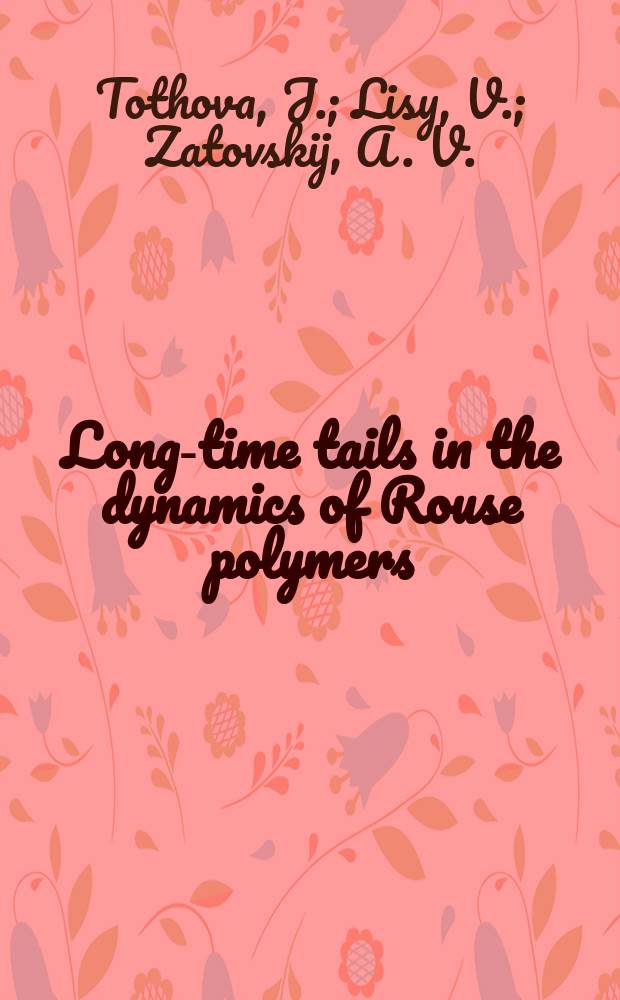 Long-time tails in the dynamics of Rouse polymers
