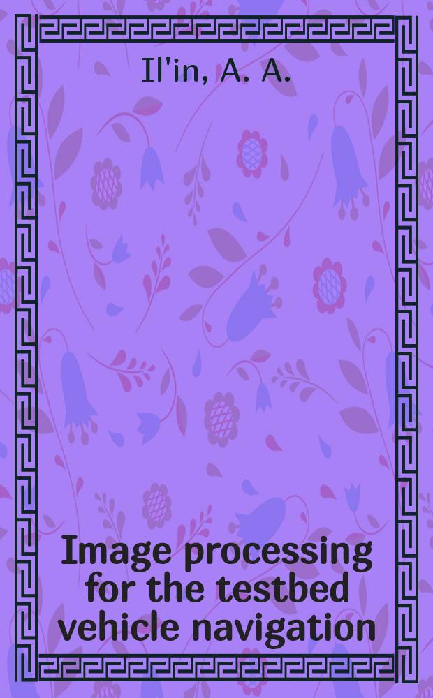 Image processing for the testbed vehicle navigation