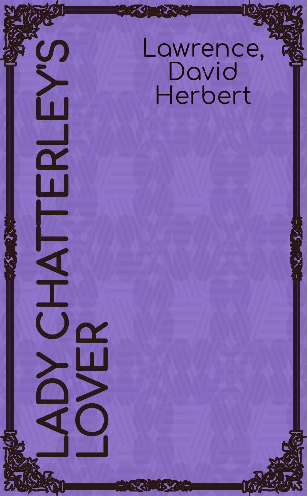 Lady Chatterley's lover