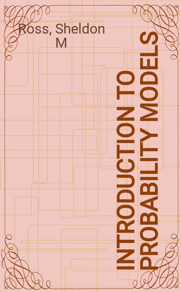 Introduction to probability models