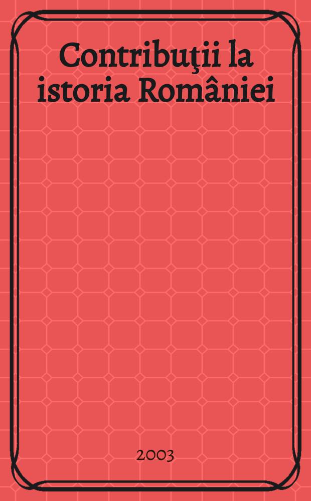 Contribuţii la istoria României : Problema evreiascǎ. Vol. 2, pt. 2 : 1933-1944