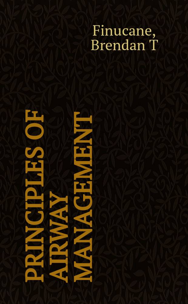Principles of airway management = Принципы интубации.